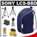 Sony Handycam LCS-BBD Soft Pouch Camcorder Carrying Case (Blue) with Telephoto/Wide Angle Lenses + Tripod + Accessory Kit