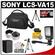 Sony LCS-VA15 Carrying Case for Handycam Camcorders (Black) with Wide & Telephoto Lens + LED Light + Battery + Case + Tripod + Accessory Kit