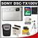 Sony Cyber-Shot DSC-TX100V Digital Camera (Silver) with 8GB Card + (2) Batteries + Case + Tripod + Cleaning Kit