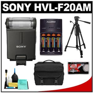 Sony Alpha HVL-F20AM Flash with Tripod + Case + Batteries + Cleaning Kit - Digital Cameras and Accessories - Hip Lens.com