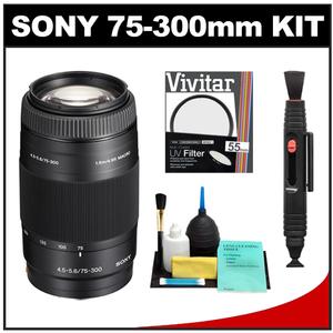 Sony Alpha 75-300mm f/4.5-5.6 Zoom Lens with UV Filter + Accessory Kit - Digital Cameras and Accessories - Hip Lens.com