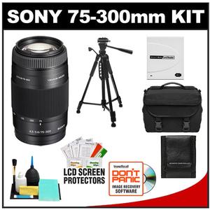Sony Alpha 75-300mm f/4.5-5.6 Zoom Lens with Case + Tripod + Accessory Kit - Digital Cameras and Accessories - Hip Lens.com