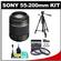 Sony Alpha DT 55-200mm f/4-5.6 SAM Zoom Lens with Tripod + 3 UV/FLD/CPL Filter Set + Cleaning Kit