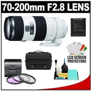 Sony Alpha 70-200mm f/2.8 G SSM Zoom Lens with 3 (UV/FLD/CPL) Filter Set + Case + Cleaning Accessory Kit - Digital Cameras and Accessories - Hip Lens.com