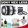 Sony Alpha NEX E-Mount E 18-200mm f/3.5-6.3 OSS Zoom Lens with 3 UV/FLD/CPL Filters + Cleaning Kit
