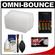 STO-FEN Omni-Bounce SB5 Flash Diffuser for Nikon SB-800/SB-80DX/50DX & Sony HVL-F1000 with (4) AA Batteries & Charger + Cleaning Kit