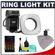 Sunpak Auto 16R Pro Macro Ring Light Flash (with Adapter Rings to fit 58mm, 62mm, 72mm) with (4) AA Batteries & Charger + Accessory Kit