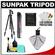 Sunpak Pro 423PX Carbon Fiber 3 Section Tripod with Compact Pistol Grip Ball Head & Case with Cleaning & Accessory Kit