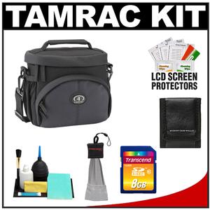 Tamrac 3336 Aero 36 Micro Four Thirds / Compact Digital SLR Camera Bag (Black/Gray) with 8GB Card + Cleaning & Accessory Kit - Digital Cameras and Accessories - Hip Lens.com