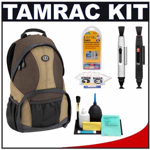 Tamrac 3370 Aero 70 Photo Digital SLR Camera Backpack (Brown/Tan) with LCD Protectors + Cleaning Accessory Kit - Digital Cameras and Accessories - Hip Lens.com