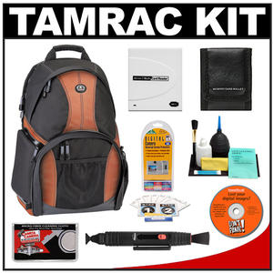 Tamrac 3385 Aero Speed Pack 85 Digital SLR Camera / Laptop Backpack (Rust) with Reader + Cleaning Kit + LCD Protectors + Accessory Kit - Digital Cameras and Accessories - Hip Lens.com