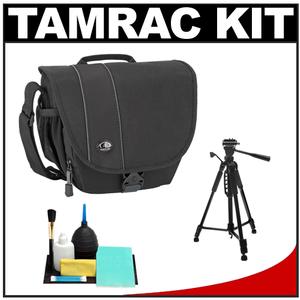 Tamrac 3442 Rally 2 Digital SLR Camera Case (Black) with Deluxe Photo/Video Tripod + Accessory Kit - Digital Cameras and Accessories - Hip Lens.com
