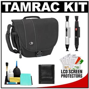 Tamrac 3446 Rally 6 Digital SLR Camera Case (Black) with LCD Protectors + Cleaning Accessory Kit - Digital Cameras and Accessories - Hip Lens.com