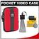 Tamrac 3814 Neoprene Neo's Digital Camera Case With LCD Protection Panel (Red) with Mini Spudz + 5-Piece Cleaning Kit