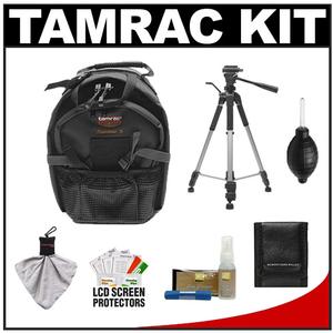Tamrac 5273 Expedition 3 Digital SLR Photo Backpack (Black) with Deluxe Photo/Video Tripod + Nikon Cleaning Kit - Digital Cameras and Accessories - Hip Lens.com