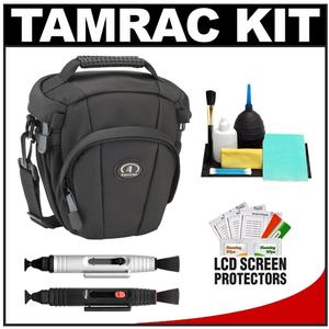 Tamrac 5714 Evolution Zoom 14 Digital SLR Camera Holster Case (Black) with Reader + Cleaning Kit + LCD Protectors + Accessory Kit - Digital Cameras and Accessories - Hip Lens.com