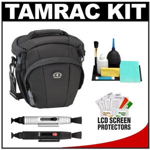 Tamrac 5716 Evolution Zoom 16 Digital SLR Camera Holster Case (Black) with Reader + Cleaning Kit + LCD Protectors + Accessory Kit - Digital Cameras and Accessories - Hip Lens.com