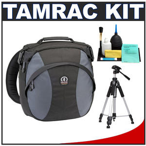 Tamrac 5770 Velocity 10x Pro Photo Digital SLR Camera Sling Bag (Black) with Deluxe Photo/Video Tripod + Accessory Kit - Digital Cameras and Accessories - Hip Lens.com