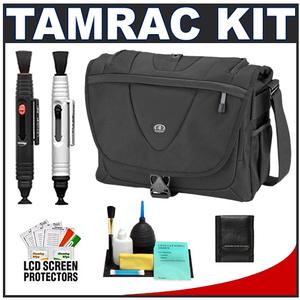 Tamrac 5784 Evolution Messenger 4 Photo/Laptop Digital SLR Camera Case (Black) with LCD Protectors + Cleaning Accessory Kit - Digital Cameras and Accessories - Hip Lens.com