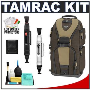 Tamrac 5786 Evolution 6 Photo Digital SLR Camera Sling Backpack (Brown/Tan) with LCD Protectors + Cleaning Accessory Kit - Digital Cameras and Accessories - Hip Lens.com