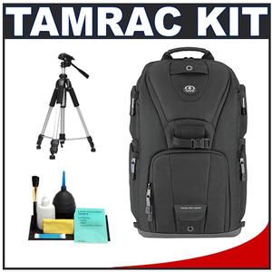 Tamrac 5788 Evolution 8 Photo Digital SLR Camera Sling Backpack (Black) with Deluxe Photo/Video Tripod + Accessory Kit - Digital Cameras and Accessories - Hip Lens.com