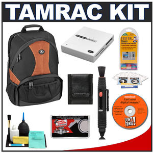 Tamrac 3380 Aero 80 Camera / Laptop Digital SLR Backpack (Rust) with Reader + Cleaning Kit + LCD Protectors + Accessory Kit - Digital Cameras and Accessories - Hip Lens.com