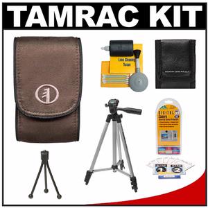Tamrac 3582 Express 2 Camera Case (Brown) with Tripod + LCD Protectors + Cleaning Kit + Accessory Kit - Digital Cameras and Accessories - Hip Lens.com