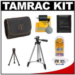 Tamrac 3583 Express 3 Camera Case (Black) with Tripod + LCD Protectors + Cleaning Kit + Accessory Kit - Digital Cameras and Accessories - Hip Lens.com
