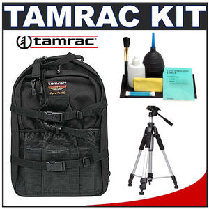 Tamrac 5258 CyberPack 8 Digital SLR Multi Purpose Photo/Computer Backpack with Deluxe Photo/Video Tripod + Accessory Kit - Digital Cameras and Accessories - Hip Lens.com