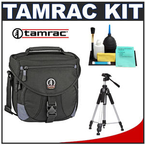 Tamrac 5502 Explorer 2 Digital SLR Photo / Camera Bag (Black) with Deluxe Photo/Video Tripod + Accessory Kit - Digital Cameras and Accessories - Hip Lens.com