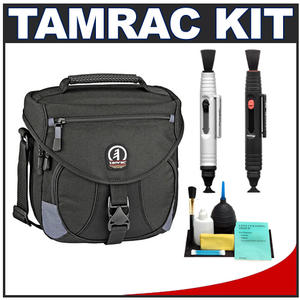 Tamrac 5502 Explorer 2 Digital SLR Photo / Camera Bag (Black) with Complete Cleaning Kit - Digital Cameras and Accessories - Hip Lens.com