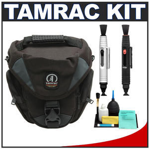 Tamrac 5515 Adventure Zoom 5 Digital SLR Camera Bag Holster Case (Gray) with Complete Cleaning Kit - Digital Cameras and Accessories - Hip Lens.com