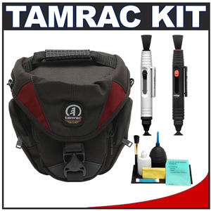 Tamrac 5515 Adventure Zoom 5 Digital SLR Camera Bag Holster Case (Red) with Complete Cleaning Kit - Digital Cameras and Accessories - Hip Lens.com