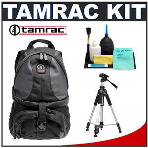 Tamrac 5546 Adventure 6 Digital SLR Camera Bag (Gray) with Deluxe Photo/Video Tripod + Accessory Kit - Digital Cameras and Accessories - Hip Lens.com