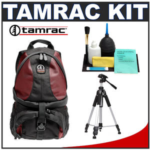 Tamrac 5546 Adventure 6 Digital SLR Camera Bag (Red) with Deluxe Photo/Video Tripod + Accessory Kit - Digital Cameras and Accessories - Hip Lens.com