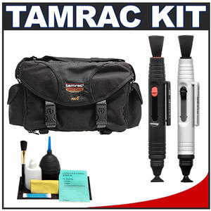 Tamrac 5608 Pro 8 Pro Digital SLR Camera Bag (Black) with Complete Cleaning Kit - Digital Cameras and Accessories - Hip Lens.com