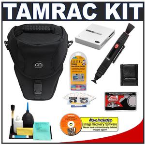 Tamrac 5630 Pro Digital SLR Zoom 10 Camera Holster Bag (Black) with Reader + Cleaning Kit + LCD Protectors + Accessory Kit - Digital Cameras and Accessories - Hip Lens.com
