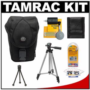 Tamrac 5693 Digital 3 Digital/Photo Bag (Black) with Tripod + LCD Protectors + Cleaning Kit + Accessory Kit - Digital Cameras and Accessories - Hip Lens.com
