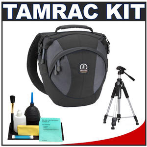 Tamrac 5767 Velocity 7x Pro Photo Sling Digital SLR Camera Bag (Black) with Deluxe Photo/Video Tripod + Accessory Kit - Digital Cameras and Accessories - Hip Lens.com