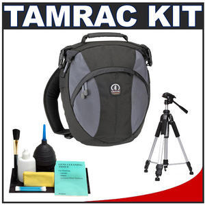 Tamrac 5769 Velocity 9x Pro Photo Digital SLR Camera Sling Bag (Black) with Deluxe Photo/Video Tripod + Accessory Kit - Digital Cameras and Accessories - Hip Lens.com
