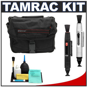 Tamrac 603 Zoom Traveler 3 Camera Bag (Black) with Complete Cleaning Kit - Digital Cameras and Accessories - Hip Lens.com