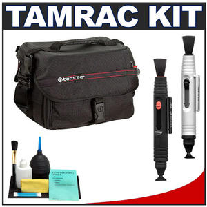 Tamrac 604 Zoom Traveler 4 Digital SLR Camera Bag (Black) with Complete Cleaning Kit - Digital Cameras and Accessories - Hip Lens.com