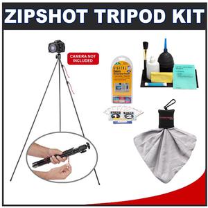 Tamrac ZipShot 44" Compact  Ultra-Light Tripod with Spring Open Legs with Accessory Kit - Digital Cameras and Accessories - Hip Lens.com