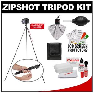 Tamrac ZipShot 44" Compact  Ultra-Light Tripod with Spring Open Legs with Canon Cleaning Accessory Kit - Digital Cameras and Accessories - Hip Lens.com
