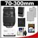 Tamron 70-300mm f/4-5.6 Di LD Macro 1:2 Zoom Lens (for Canon EOS Cameras) With (2) LP-E5 Batteries & Charger + Card Reader + Accessory Kit