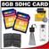 Transcend 8GB HC SecureDigital Class 10 (SDHC) Ultimate Ultra-High-Speed Card (2 PACK) with Memory Card Case + Cleaning Kit