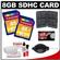 Transcend 8GB HC SecureDigital Class 10 (SDHC) Ultimate Ultra-High-Speed Card (2 PACK) with Memory Card Case + Canon Cleaning Kit