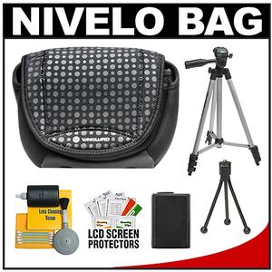 Vanguard Nivelo 18 Mirrorless Interchangeable Lens Digital Camera Case (Black) with NP-FW50 Battery + Tripod + Accessory Kit - Digital Cameras and Accessories - Hip Lens.com