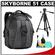 Vanguard Skyborne 51 Digital SLR Camera & Laptop Backpack Case (Black) with Tripod + Cleaning Kit