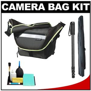 Vanguard Sydney 27 Messenger Digital SLR Camera Bag/Case (Olive) with Monopod + Accessory Kit - Digital Cameras and Accessories - Hip Lens.com